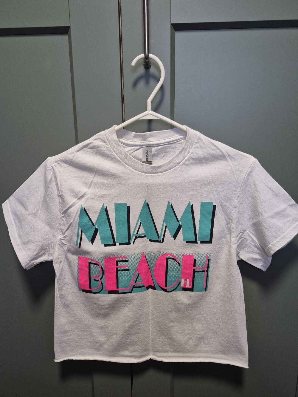 NWOT Miami Beach Graphic Cotton Tee